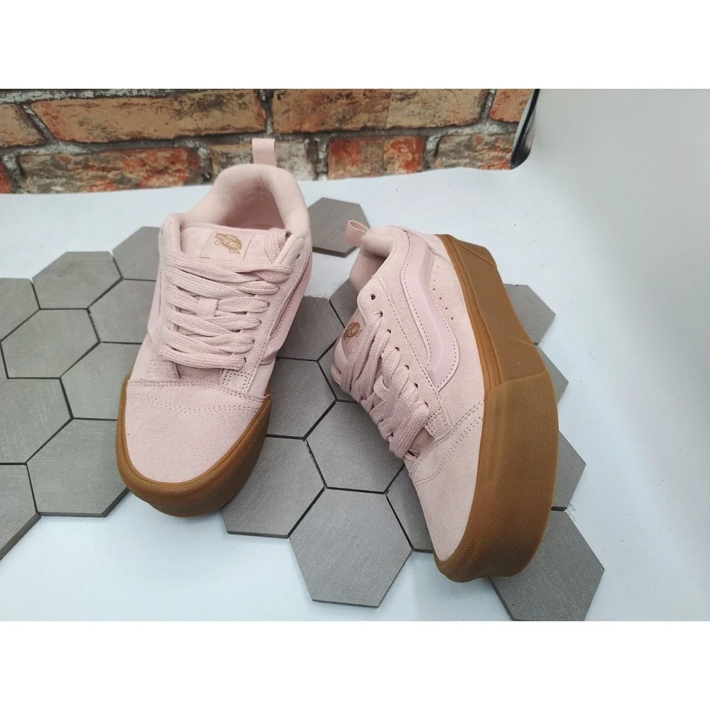 New Vans Knu Stack Rose Gum Sneakers Women Sz 5.5 / Youth‎ GS 4.0 Platform Lift